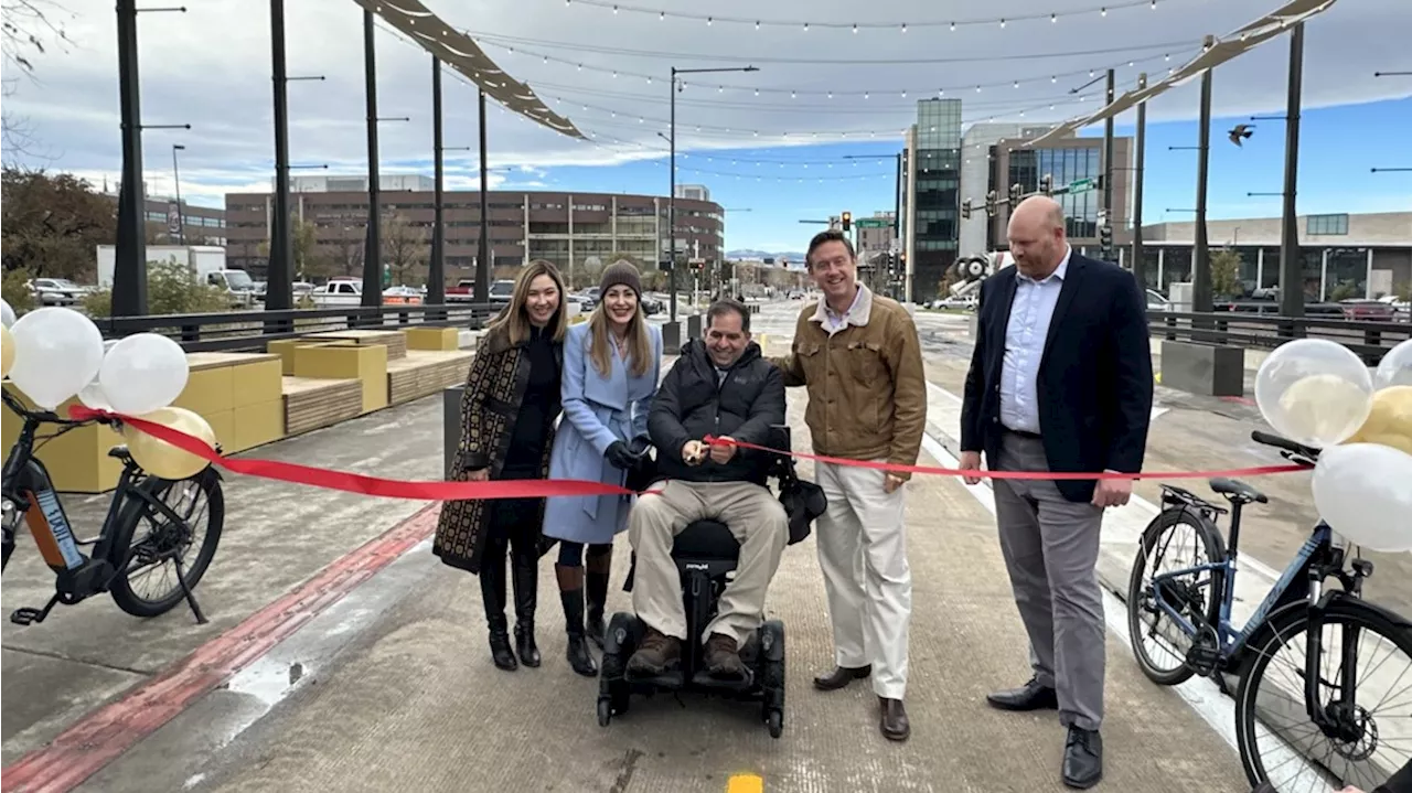 Denver mayor, community leaders celebrate replacement of Larimer Street bridge