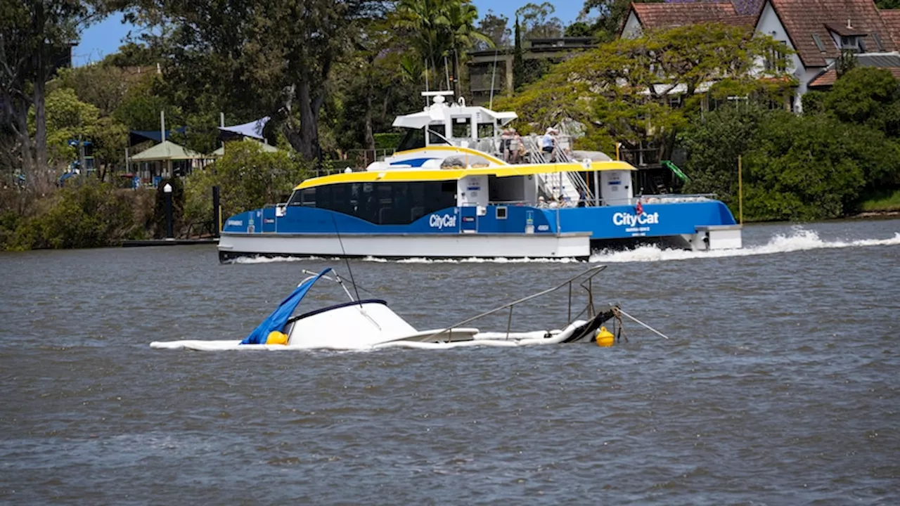 Investigations launched after CityCat ferry crashes into private boat on Brisbane River