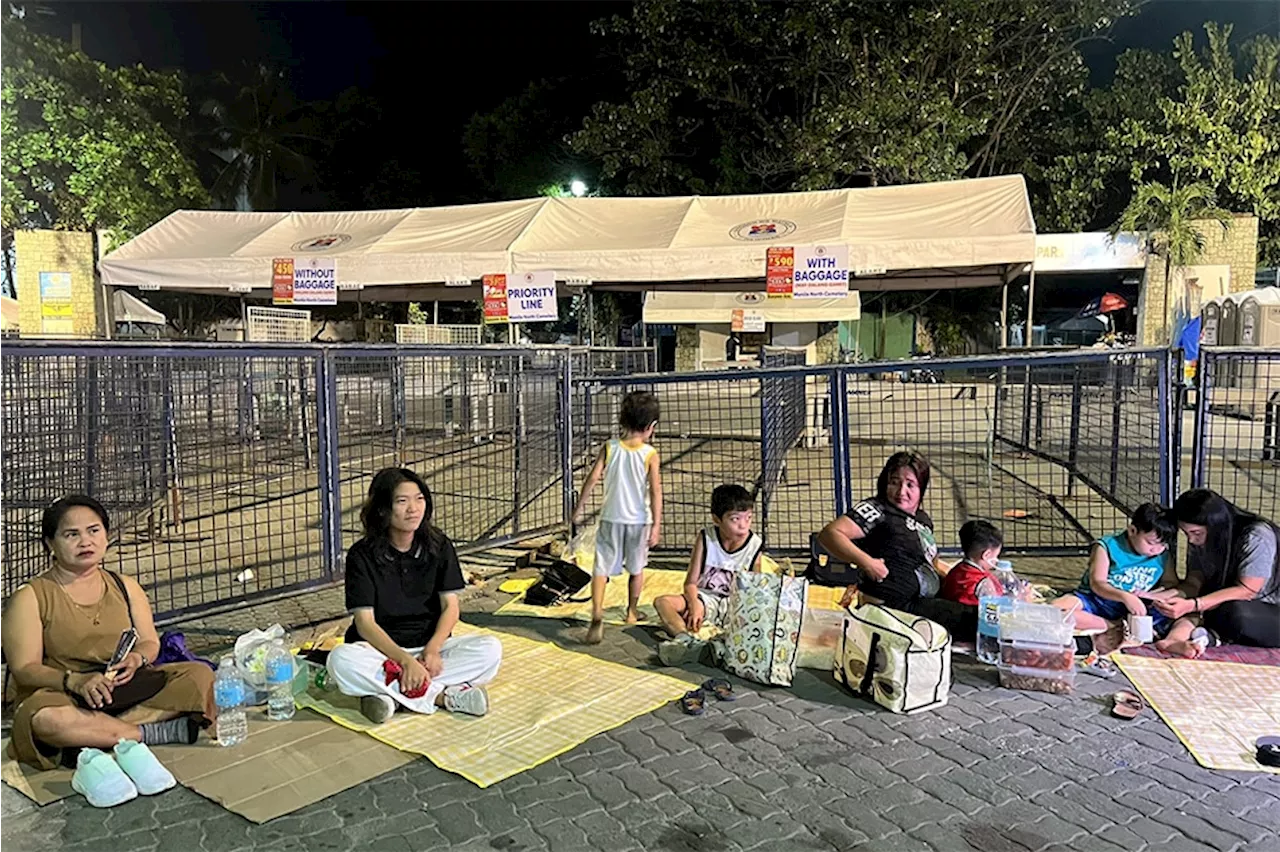 New rules force some to sleep outside Manila North Cemetery