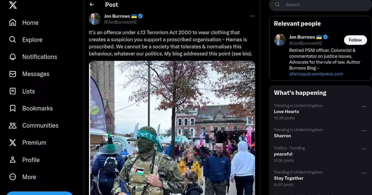 PSNI aware of 'Hamas' Halloween costume image circulating on social media