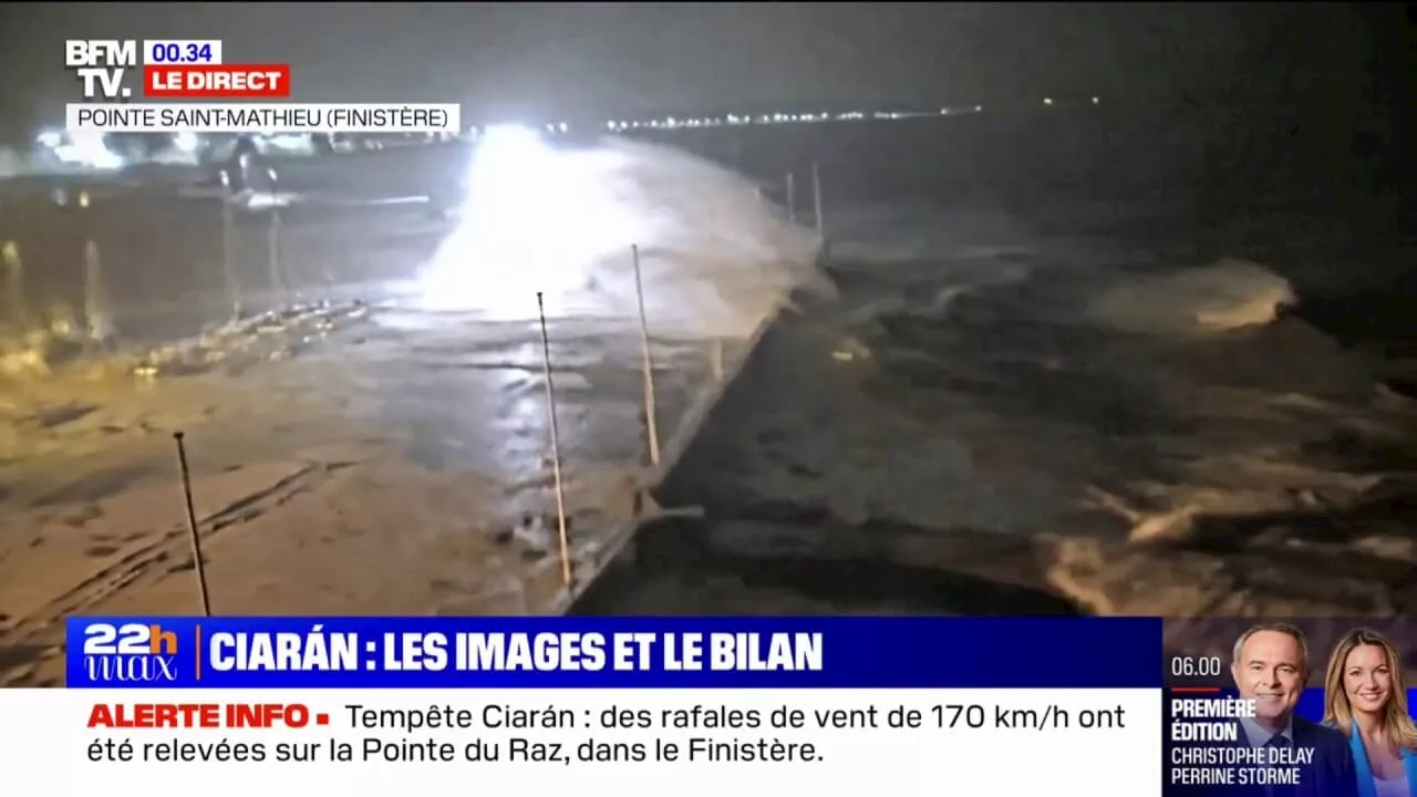 Tempête Ciarán: de fortes rafales de vent touchent la France et des centaines d'interventions ont déjà eu lieu