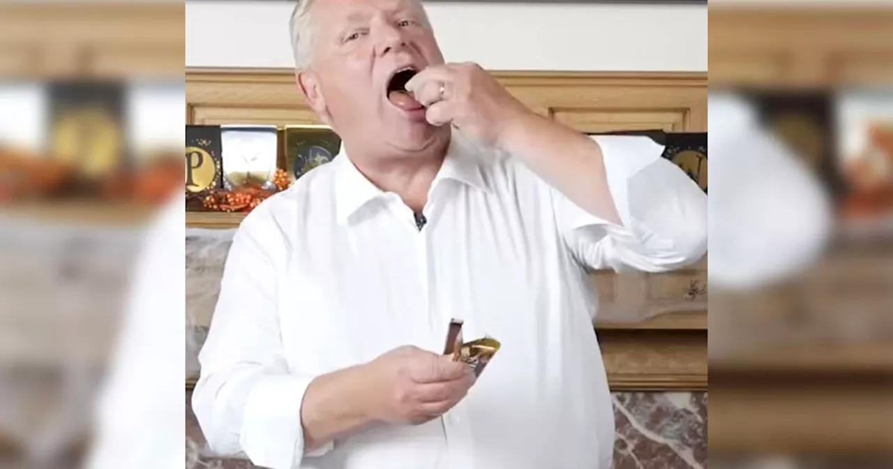 Doug Ford reveals his favourite chocolate bar in bizarre Halloween message