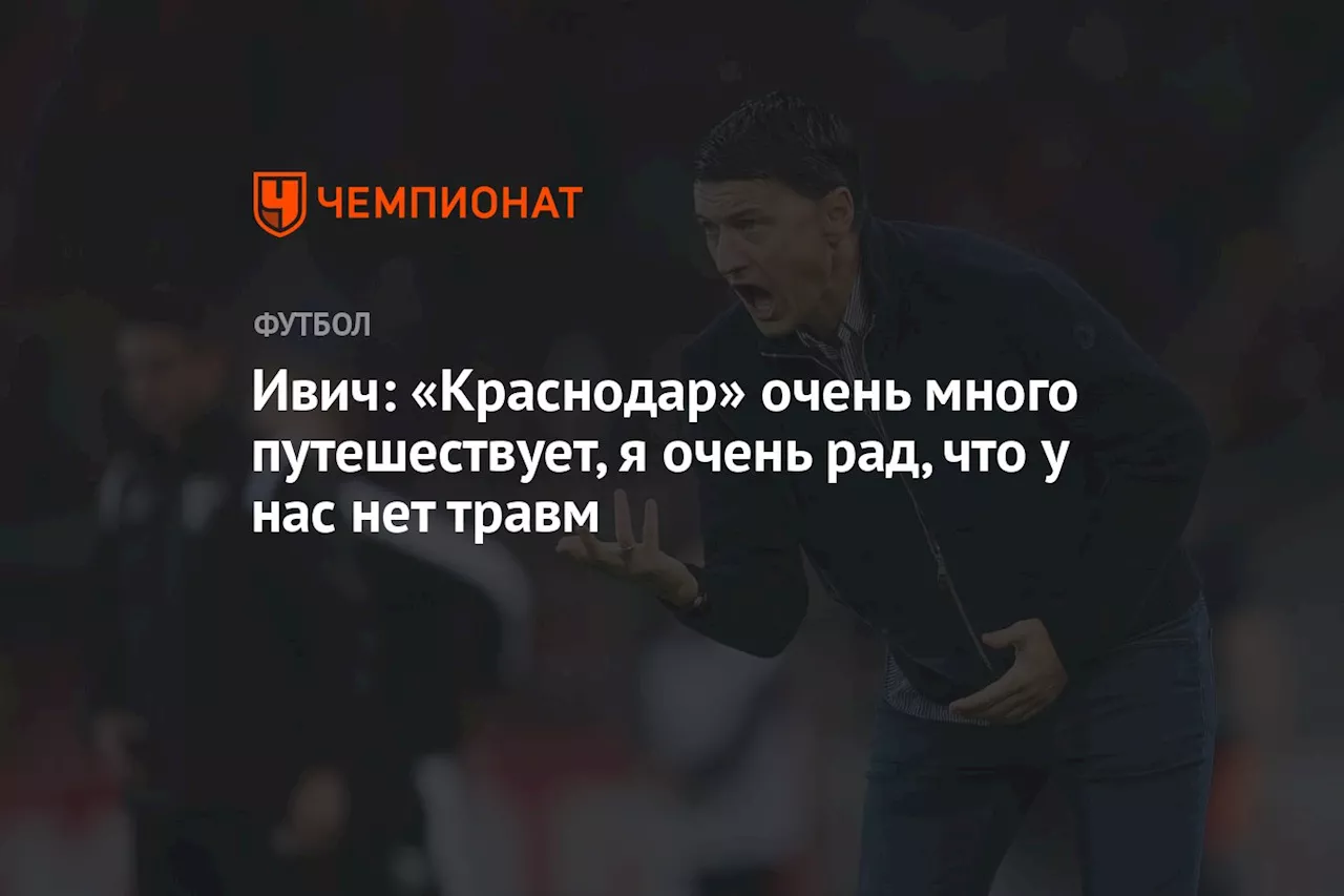 Ивич: «Краснодар» очень много путешествует, я очень рад, что у нас нет травм