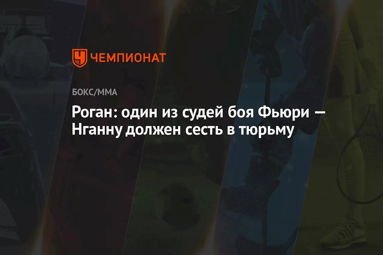 Роган: один из судей боя Фьюри — Нганну должен сесть в тюрьму