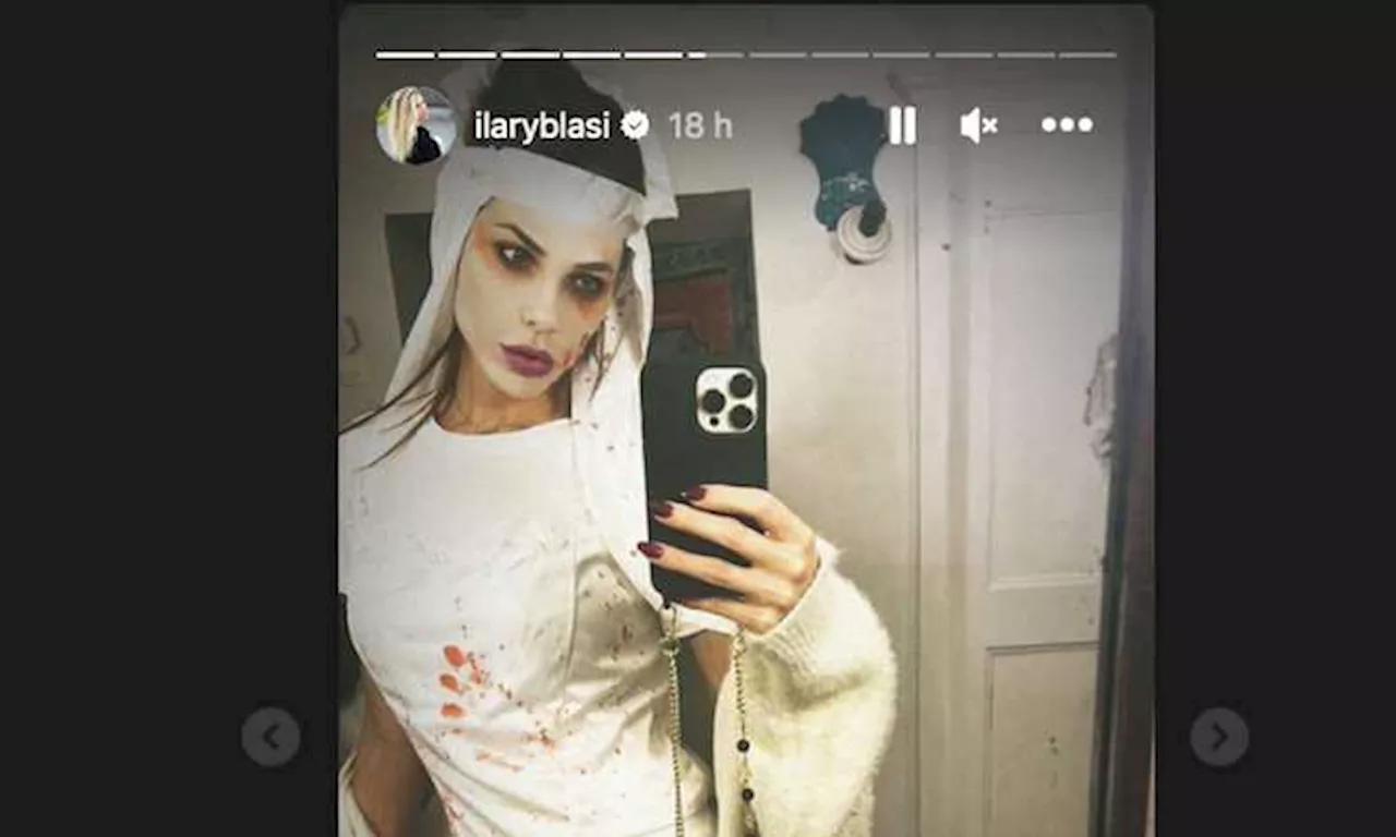 Ilary Blasi in versione horror per Halloween: frecciata a Totti? CHE FOTO!