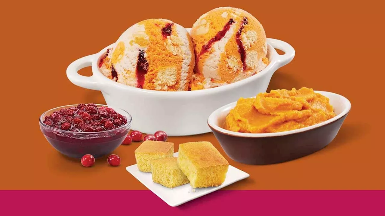 Baskin-Robbins Debuts Turkey Day Fixin's As November Flavor of the Month, Brings Back Turkey Cake