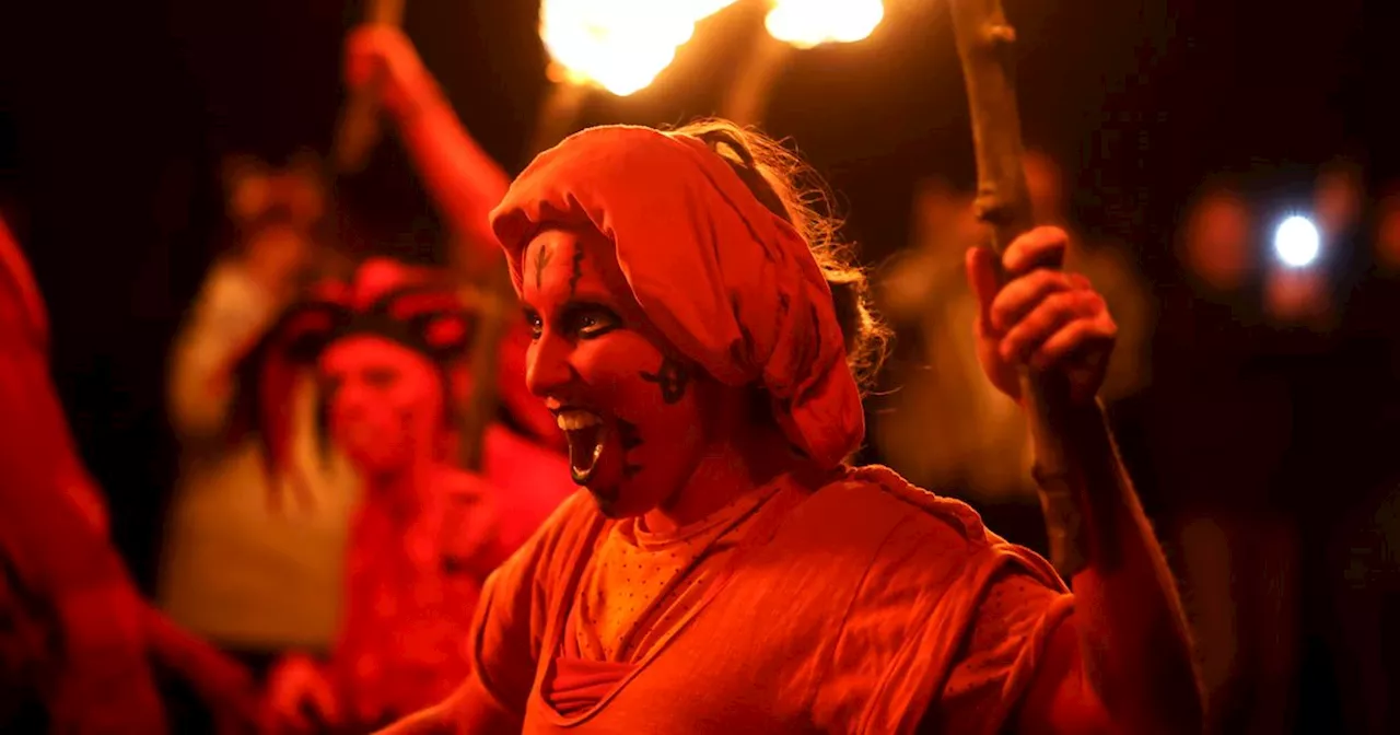 Ancient Scottish Samhuinn Fire Festival celebrated in Edinburgh