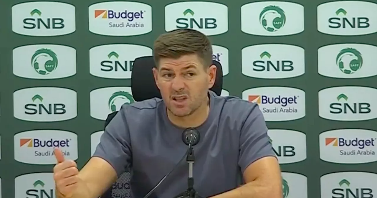 Steven Gerrard in explosive rant as former Rangers boss faces Saudi crisis