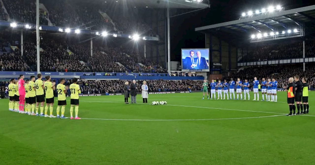 Everton pay moving tributes to Bill Kenwright before Burnley game