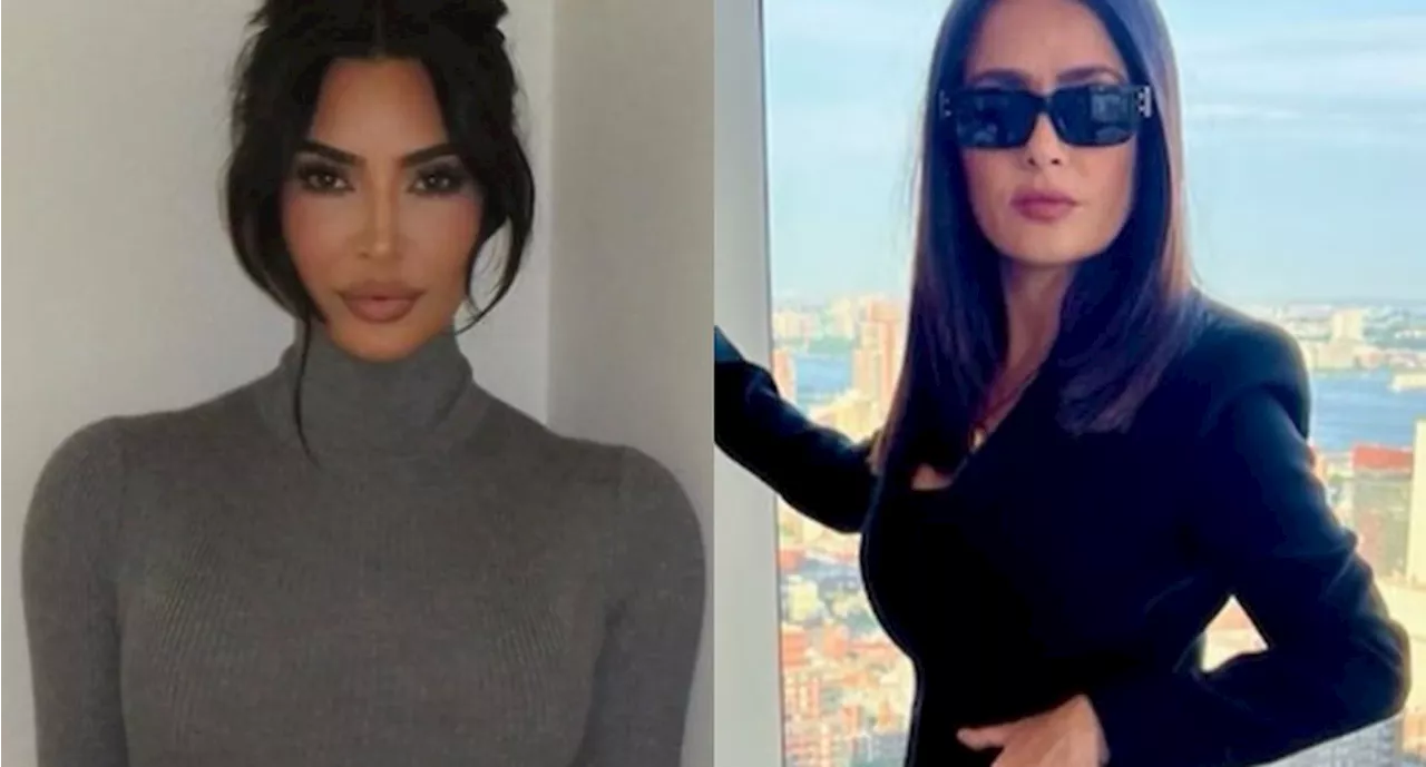 Kim Kardashian rinde un atrevido homenaje a Salma Hayek en su vestuario de Halloween