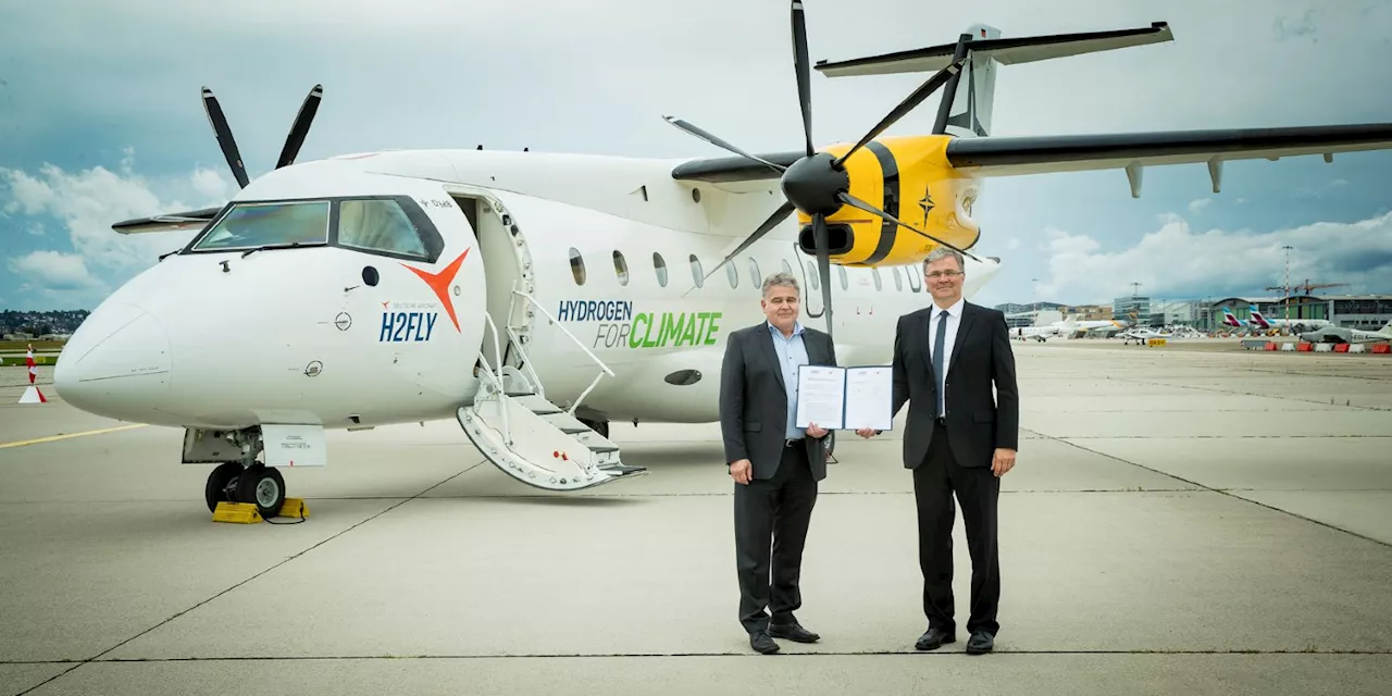 H2FLY und Deutsche Aircraft arbeiten an H2-Regionalflugzeug