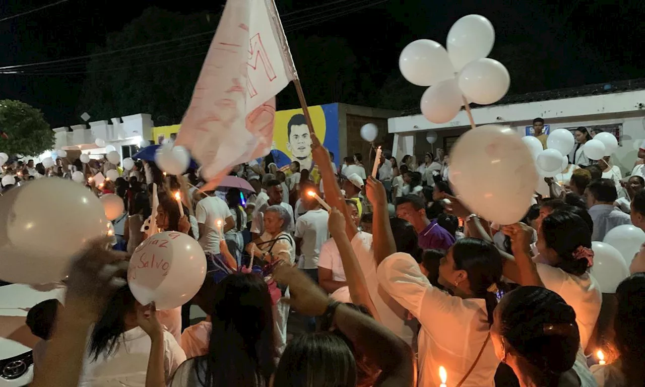 Habitantes de Barrancas claman la liberación del papá de Luis Díaz