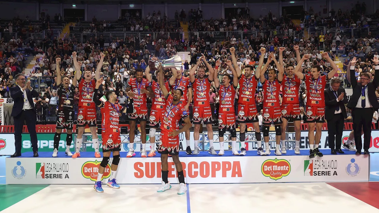 Volley, Perugia vince la Supercoppa Italiana! Civitanova rimontata da 0-2 e 17-20, sei match-point