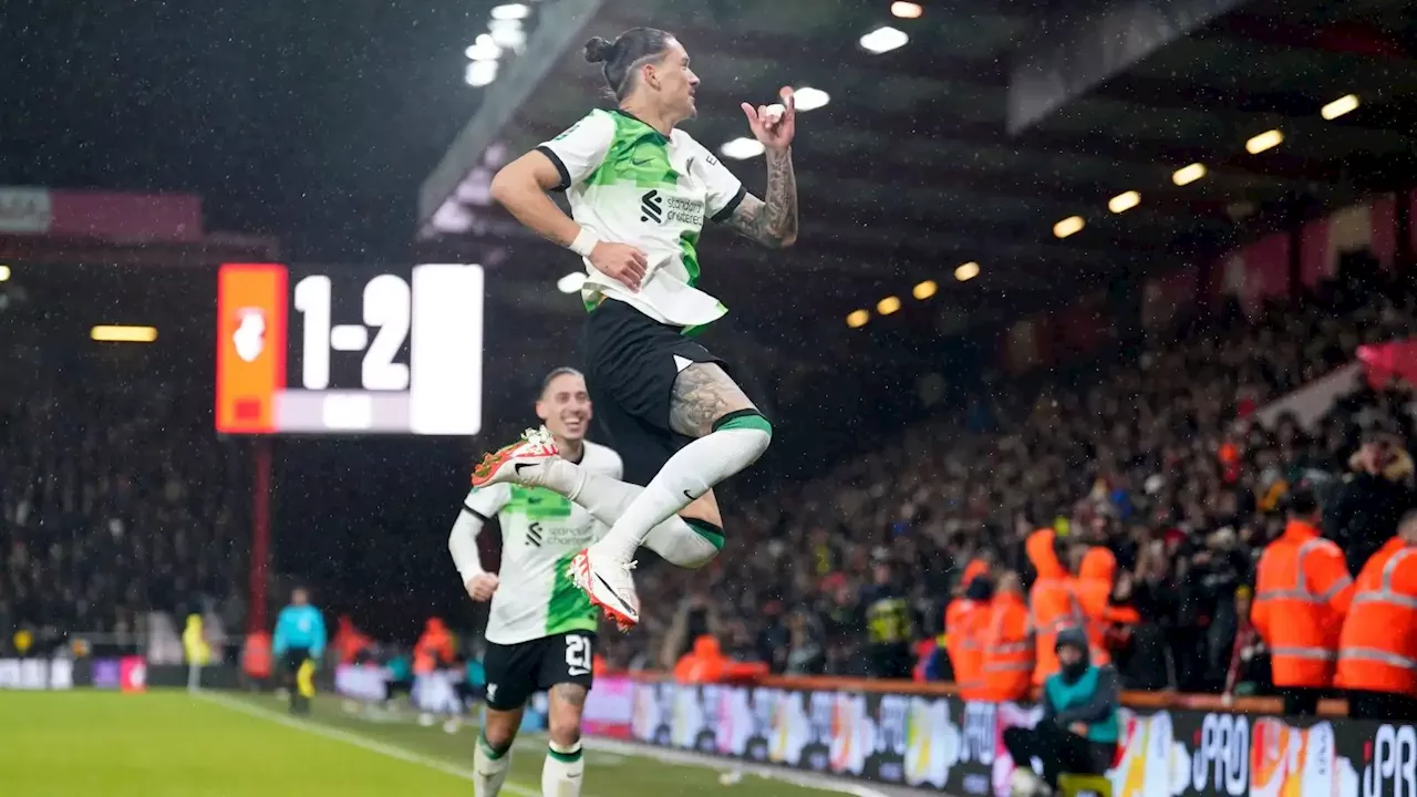 Bournemouth 1-2 Liverpool: Nunez scores winner to send Klopp’s side into Carabao Cup last eight