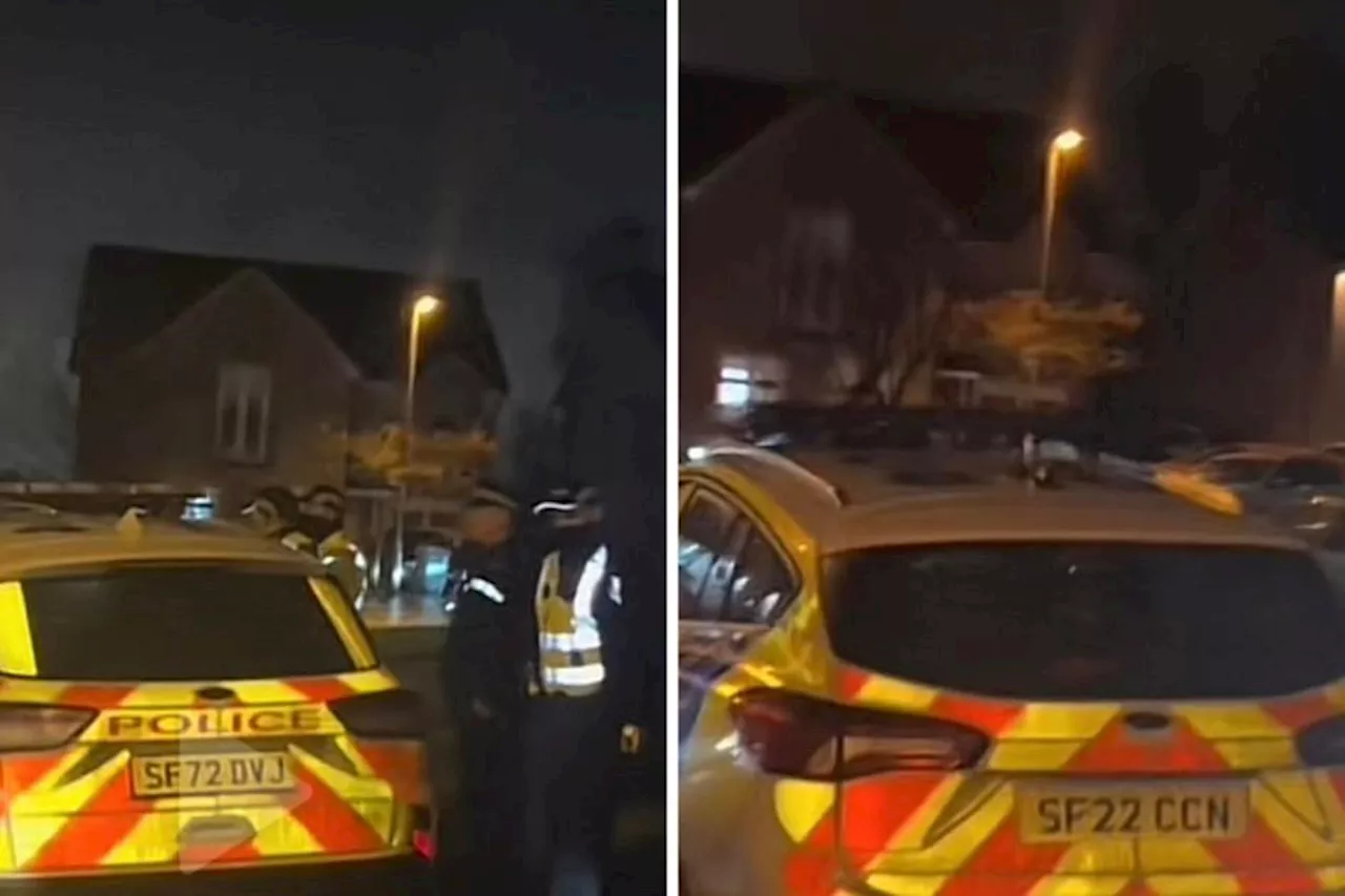 Cops called to street after people 'gather outside' home