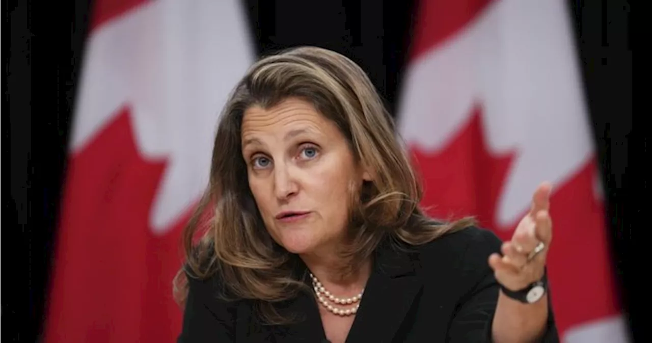 Alberta’s CPP exit would put millions of retirements at risk, Freeland says