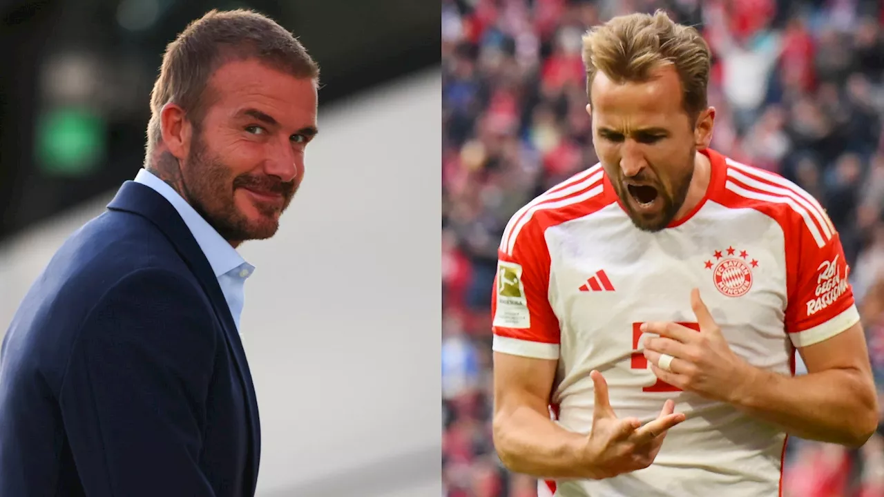 Man Utd legend David Beckham sends message to Harry Kane after Bayern Munich star's stunning goal from inside his own half against Darmstadt