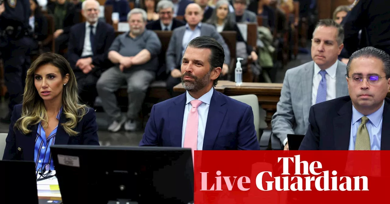 Donald Trump Jr takes stand in Trump family civil fraud trial in New York