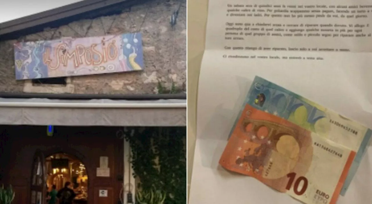 Scappa dal bar senza pagare, 15 anni dopo invia i soldi e una lettera di scuse: «Voglio riparare»