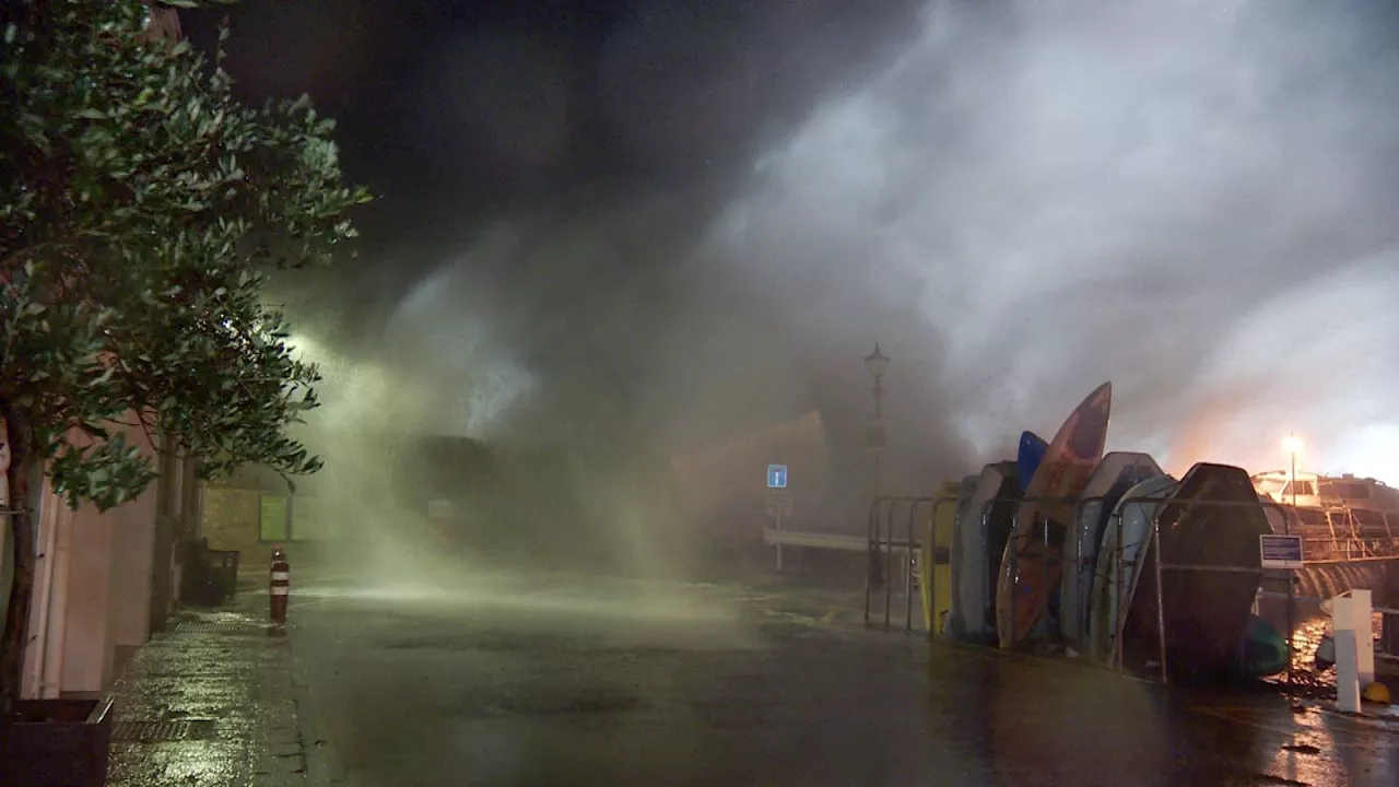 Schools shut and 'danger to life' warnings in place as Storm Ciarán hits UK and Channel Islands