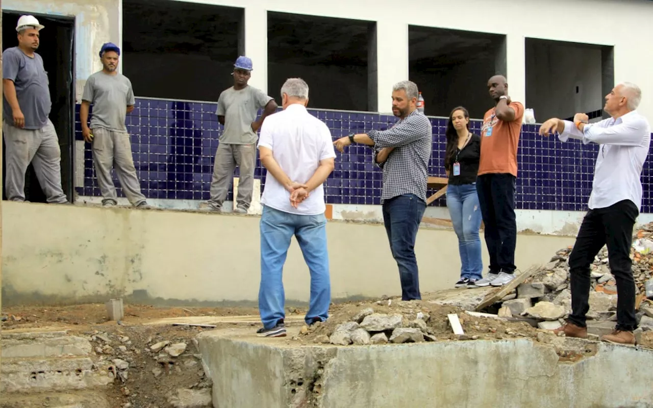 Prefeito de Barra Mansa confere obras no bairro Boa Vista I