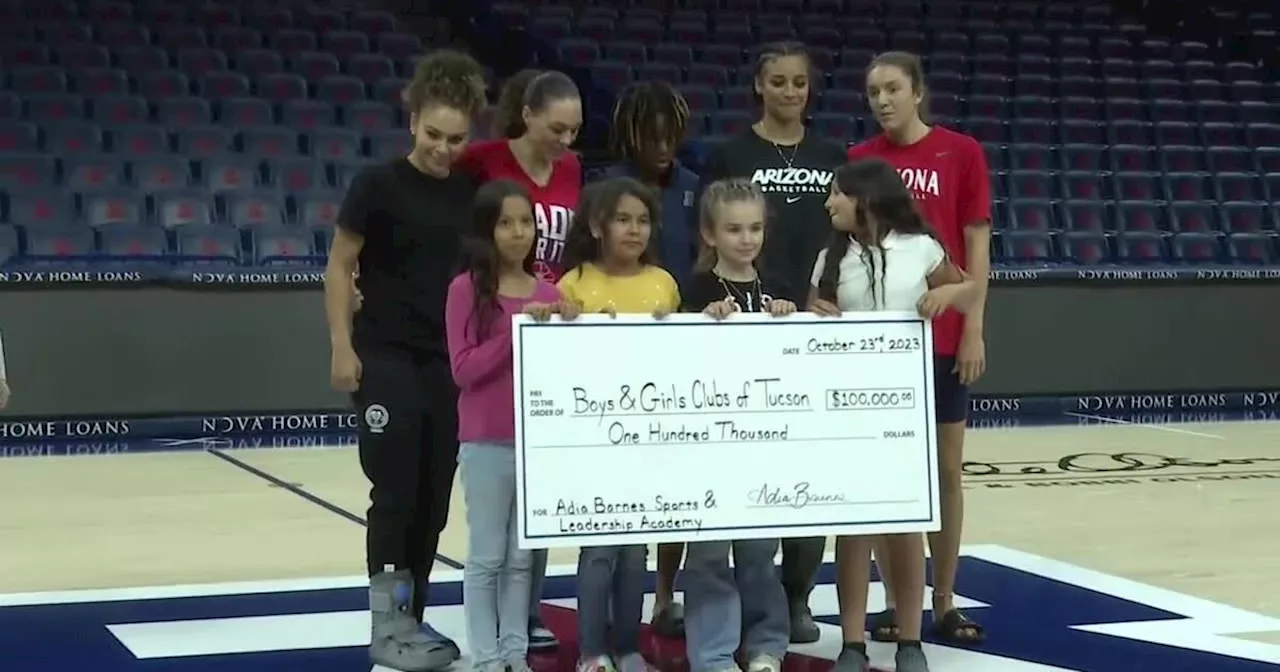 Adia Barnes scores for the Boys and Girls Club of Tucson