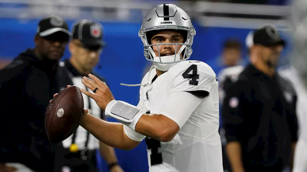 Raiders reportedly benching Jimmy Garoppolo, starting rookie QB Aidan O'Connell vs. Giants