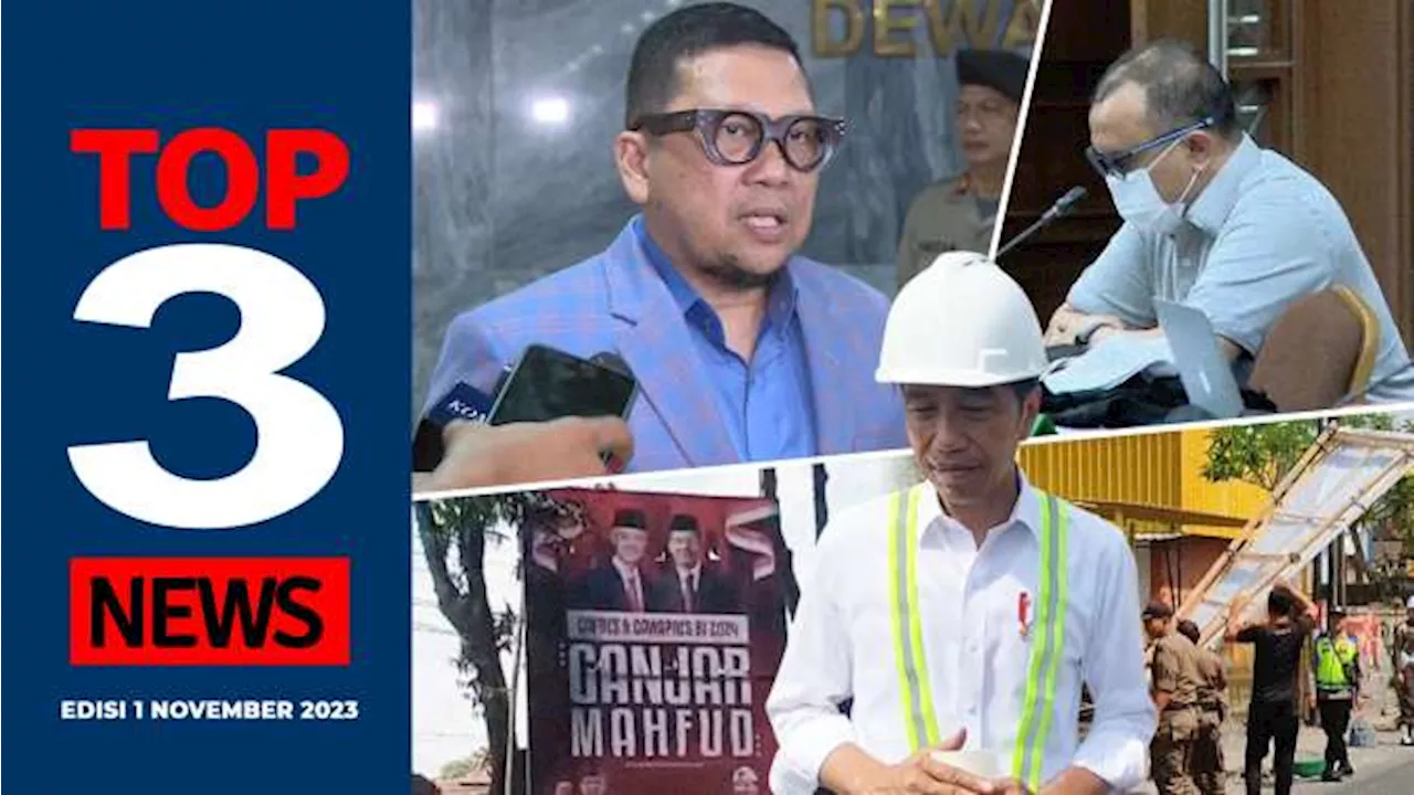 [TOP 3 NEWS] Jokowi soal Baliho Ganjar, DPR Setuju Revisi PKPU, Anang sebut Johnny Pengecut