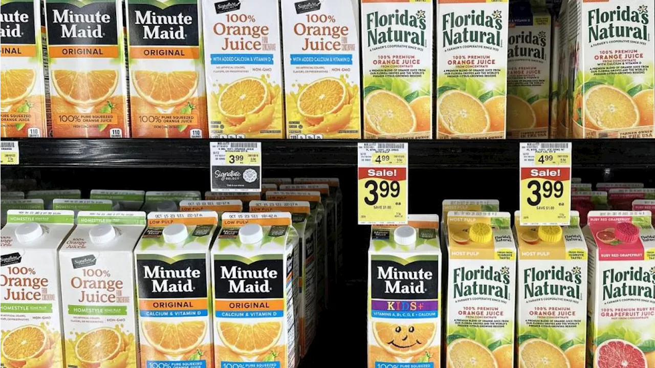 États-Unis : le prix du jus d’orange a plus que doublé en un an