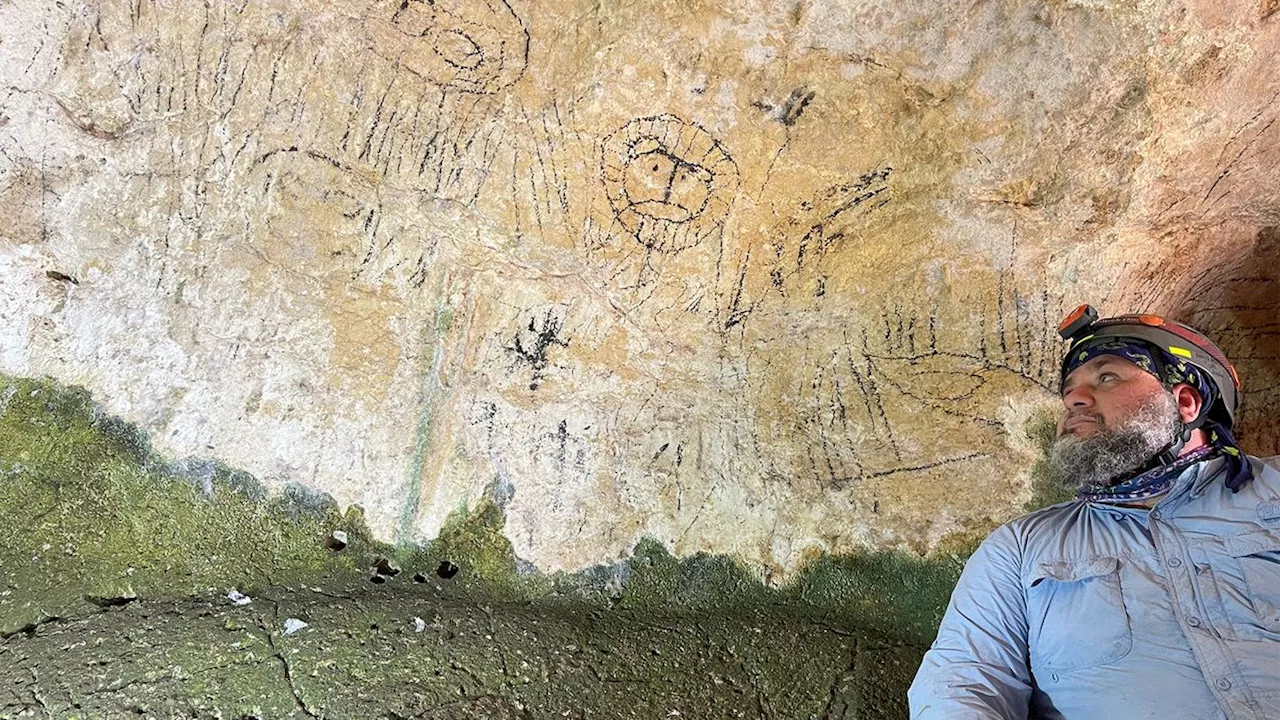 500-year-old lion drawing in Puerto Rican cave may have been made by an enslaved African