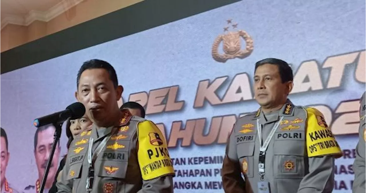 59 Teroris Ditangkap Sepanjang Oktober, Kapolri Jamin Keamanan Jelang Pemilu 2024