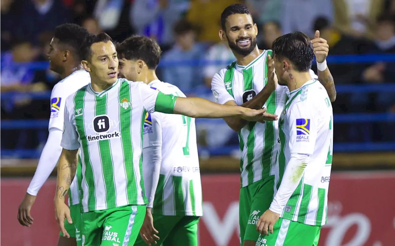 Andrés Guardado y Betis ganaron 12-1 en la Copa del Rey