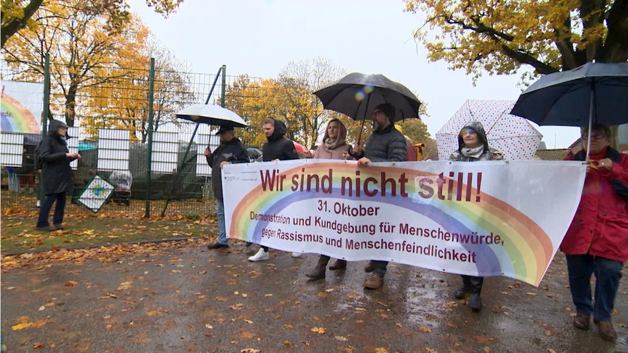 Demonstration in Sandesneben gegen Rassismus