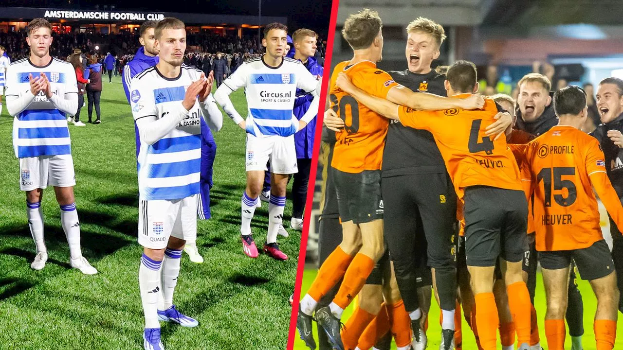 Amateurclubs stunten met uitschakeling Heracles en PEC Zwolle in KNVB Beker