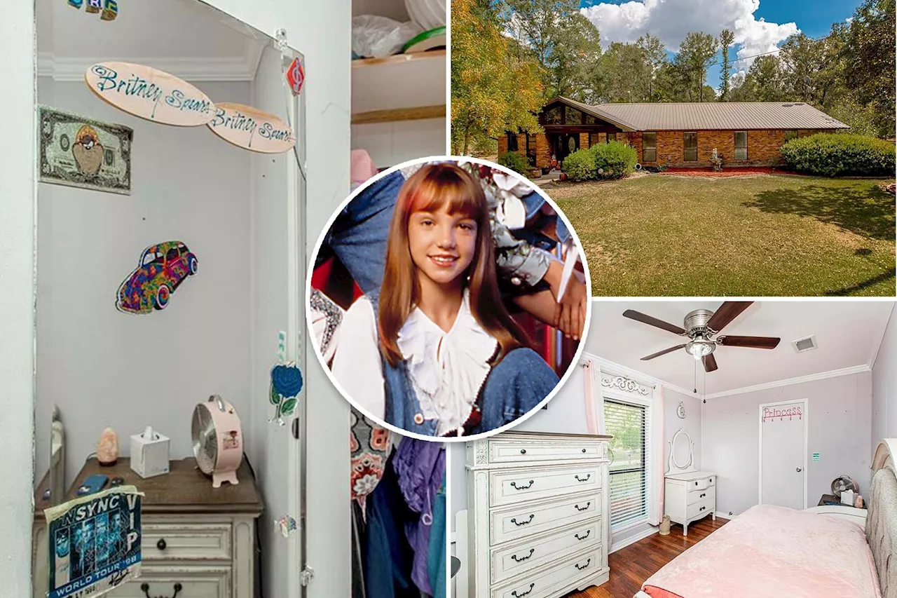 Britney Spears' childhood home with buried dog, her drawings and furnishings lists for $1.2M