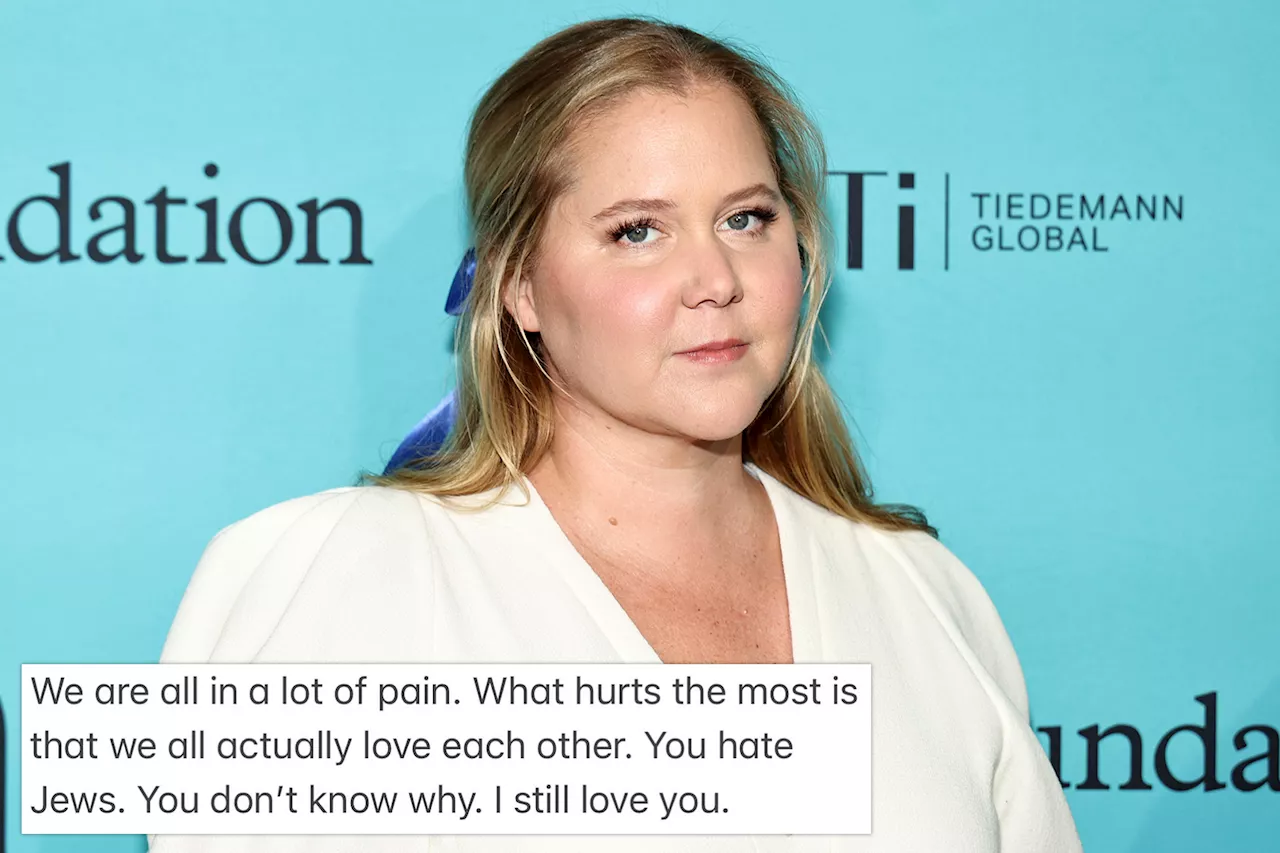 'Failed comic' Amy Schumer reacts after backlash over Israeli-Palestinian conflict remarks