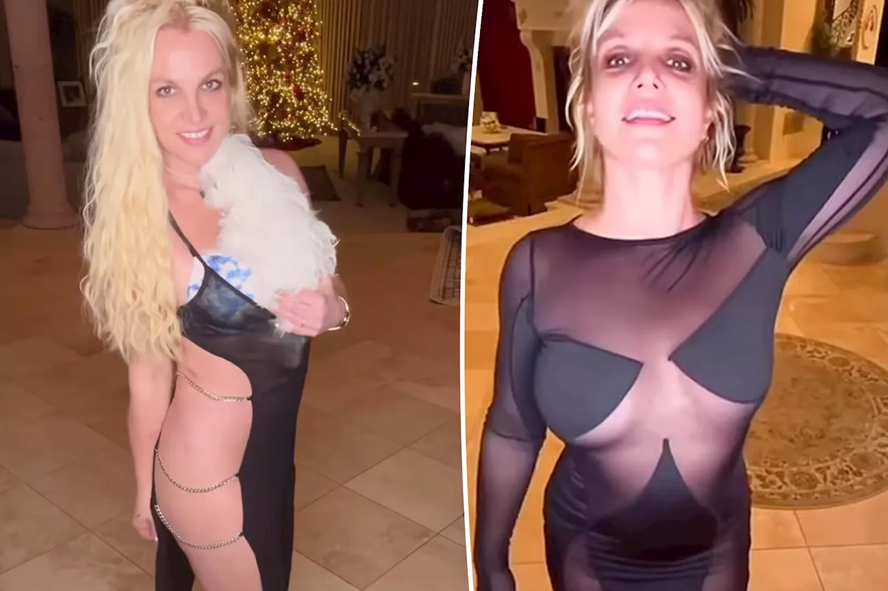 Britney Spears ditches underwear to model sexy dresses on Halloween