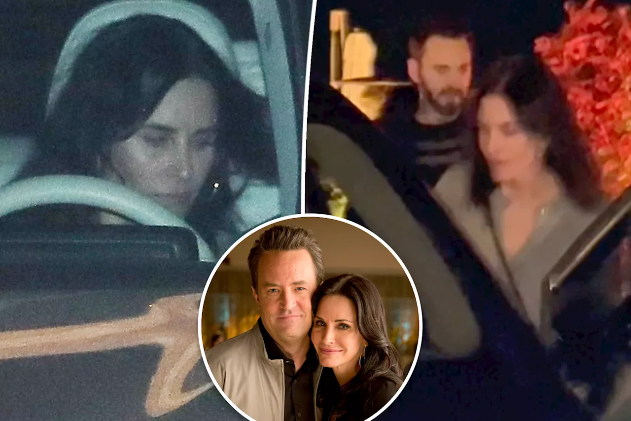 Somber Courteney Cox seen for first time since Matthew Perry's death