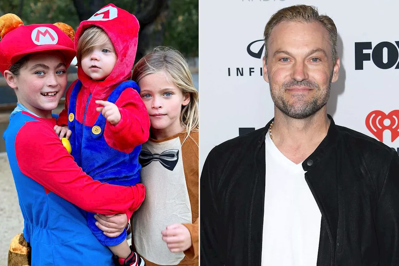 Brian Austin Green's Sons Zane and Bodhi Match in Super Mario Halloween Costumes in Rare Photo: 'Growing Up'