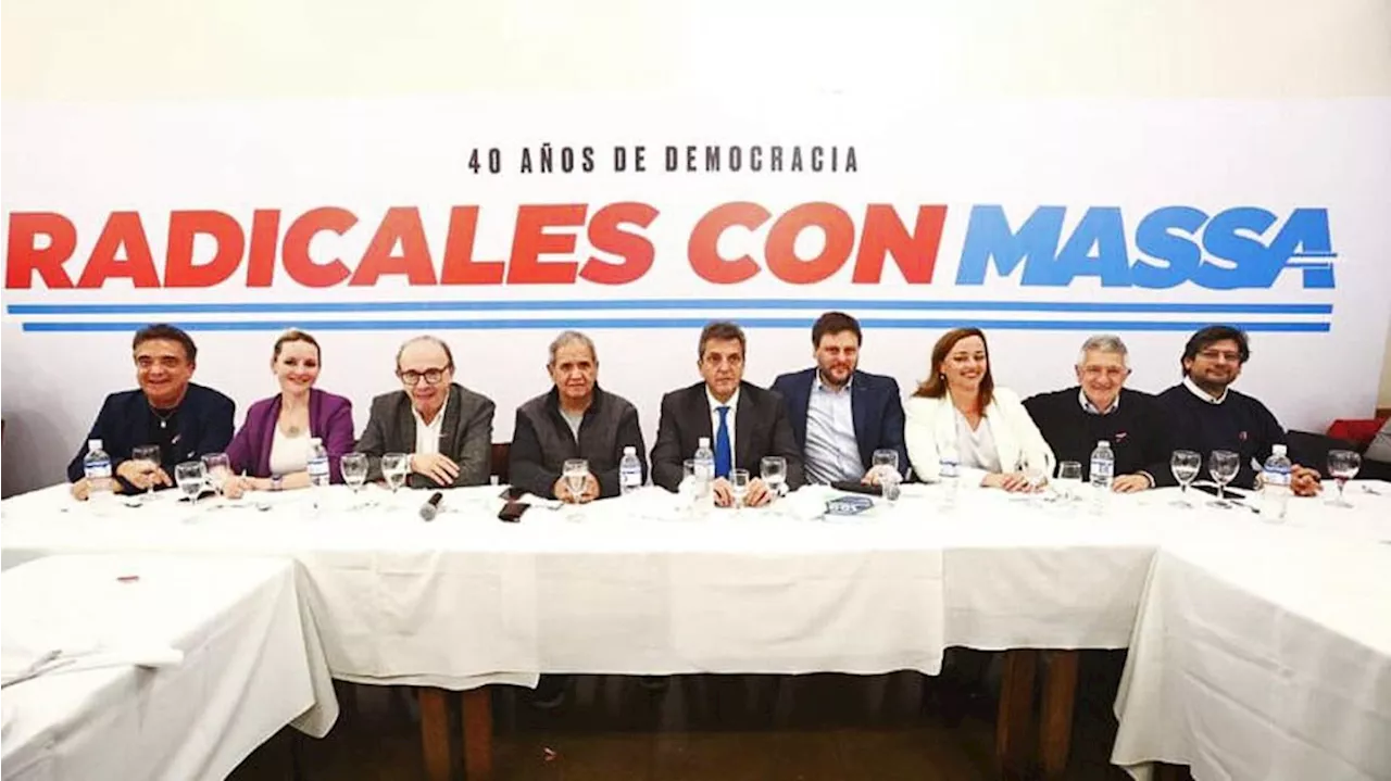 Un sector del radicalismo apoyó a Massa y la UCR salió al cruce