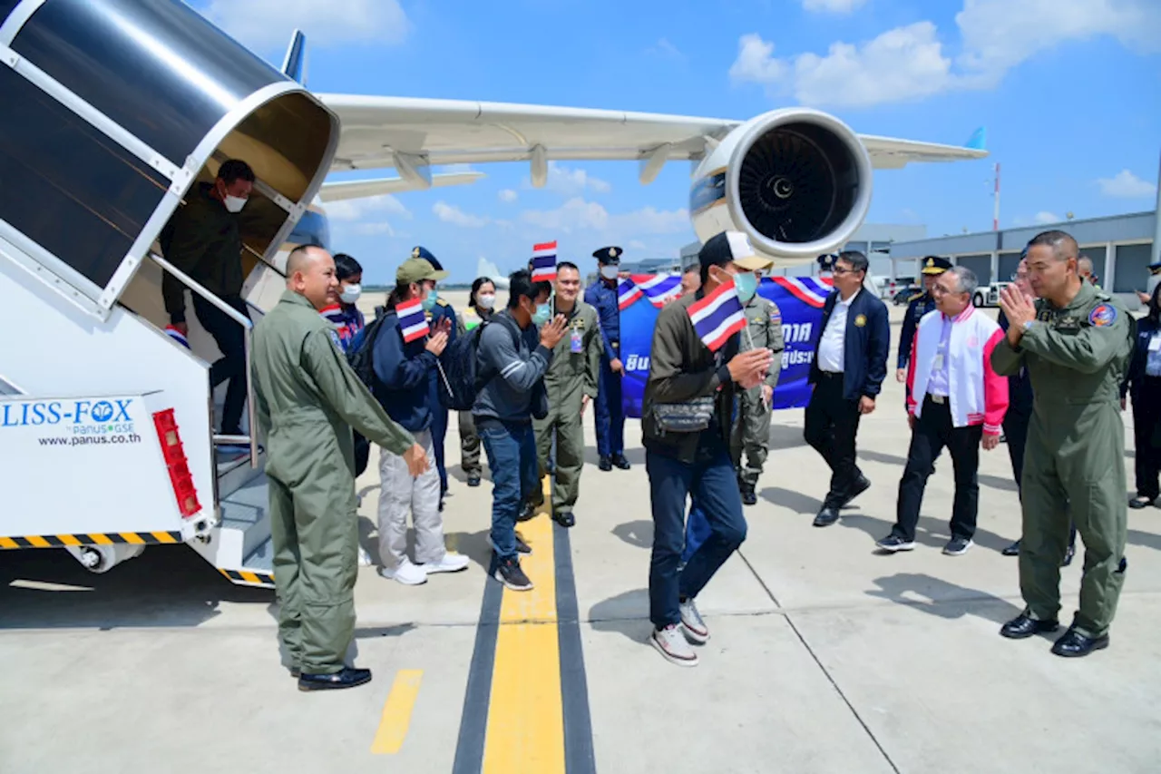 'ผบ.ทอ.' เผยกองทัพอากาศรับแรงงานไทยกลับแล้วกว่า 1พันคน ย้ำมีความพร้อมสนับสนุนทุกภารกิจ