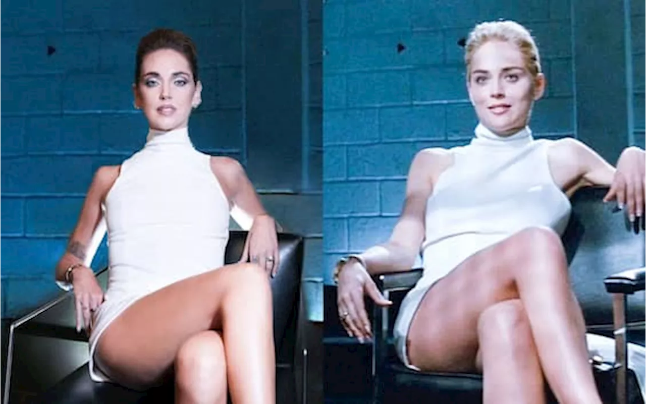 Halloween 2023, Chiara Ferragni come Sharon Stone in Basic Instinct