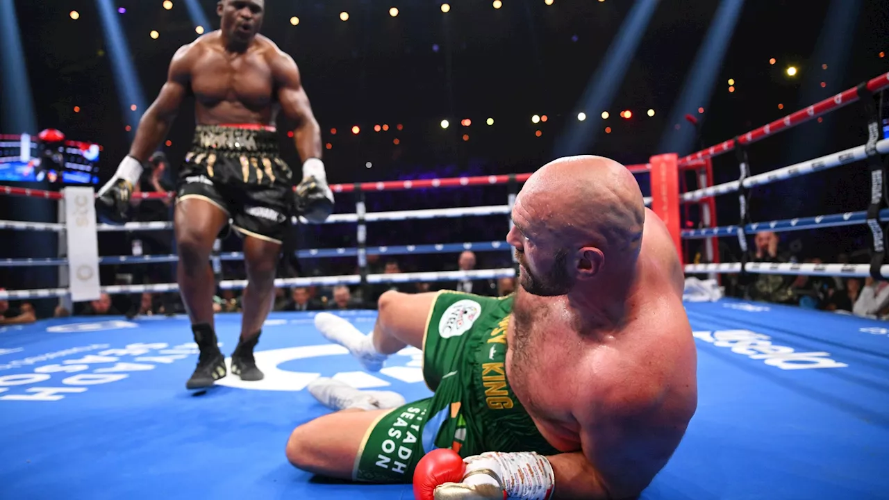 Francis Ngannou claims rude comment from Tyson Fury prompted dance after third round knockdown...