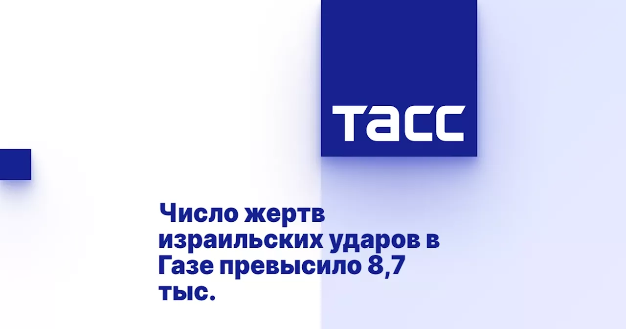 Число жертв израильских ударов в Газе превысило 8,7 тыс.