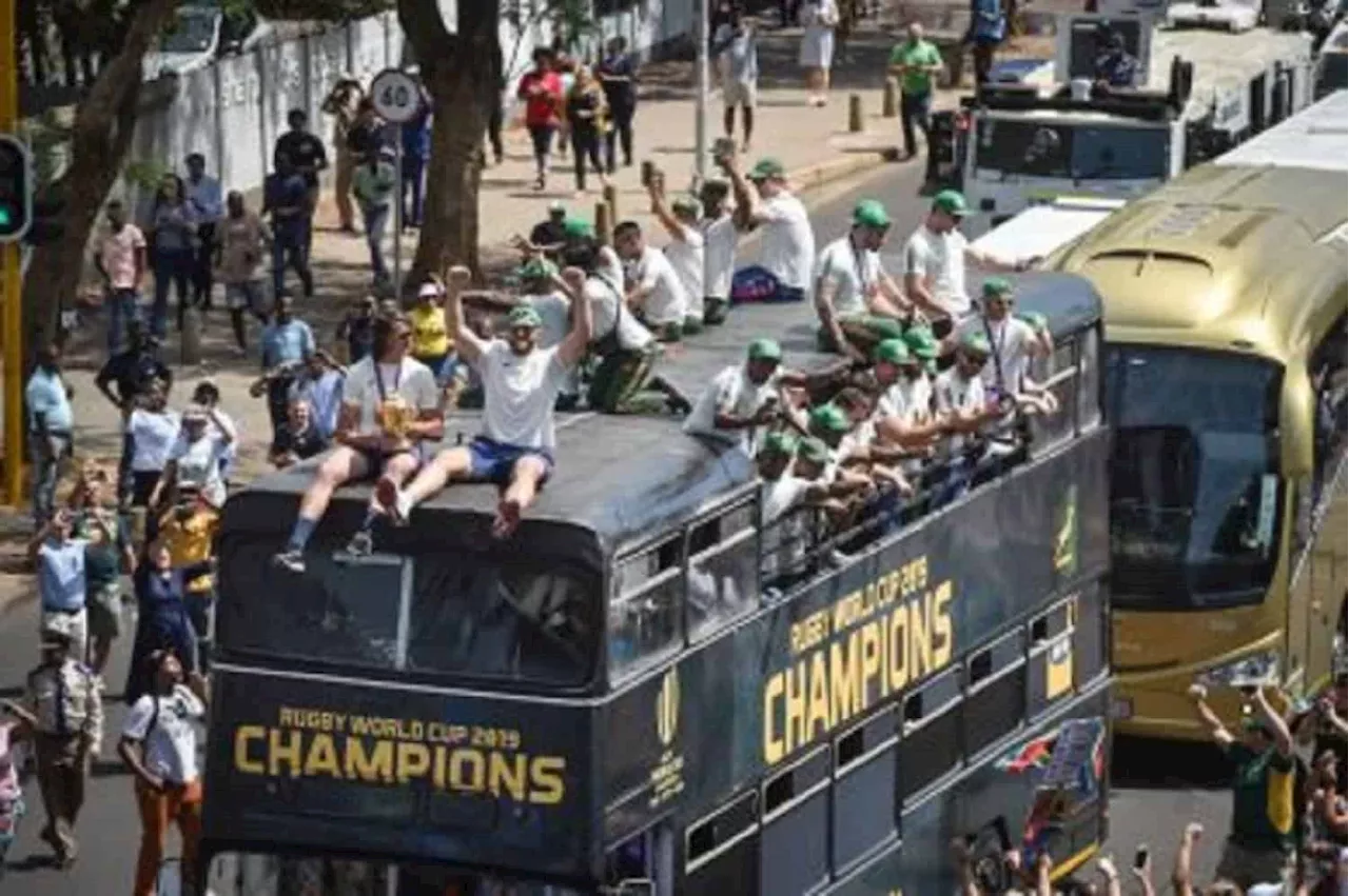 Tshwane and Joburg roads affected by Springboks World Cup victory tour