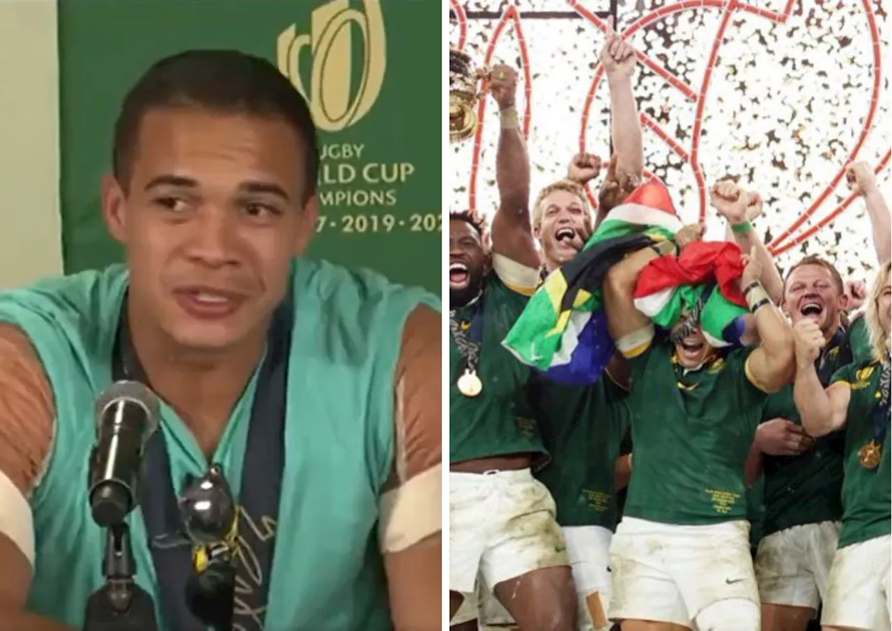 ‘Fighting for his life’: Cheslin Kolbe talks funny flag fumble [watch]