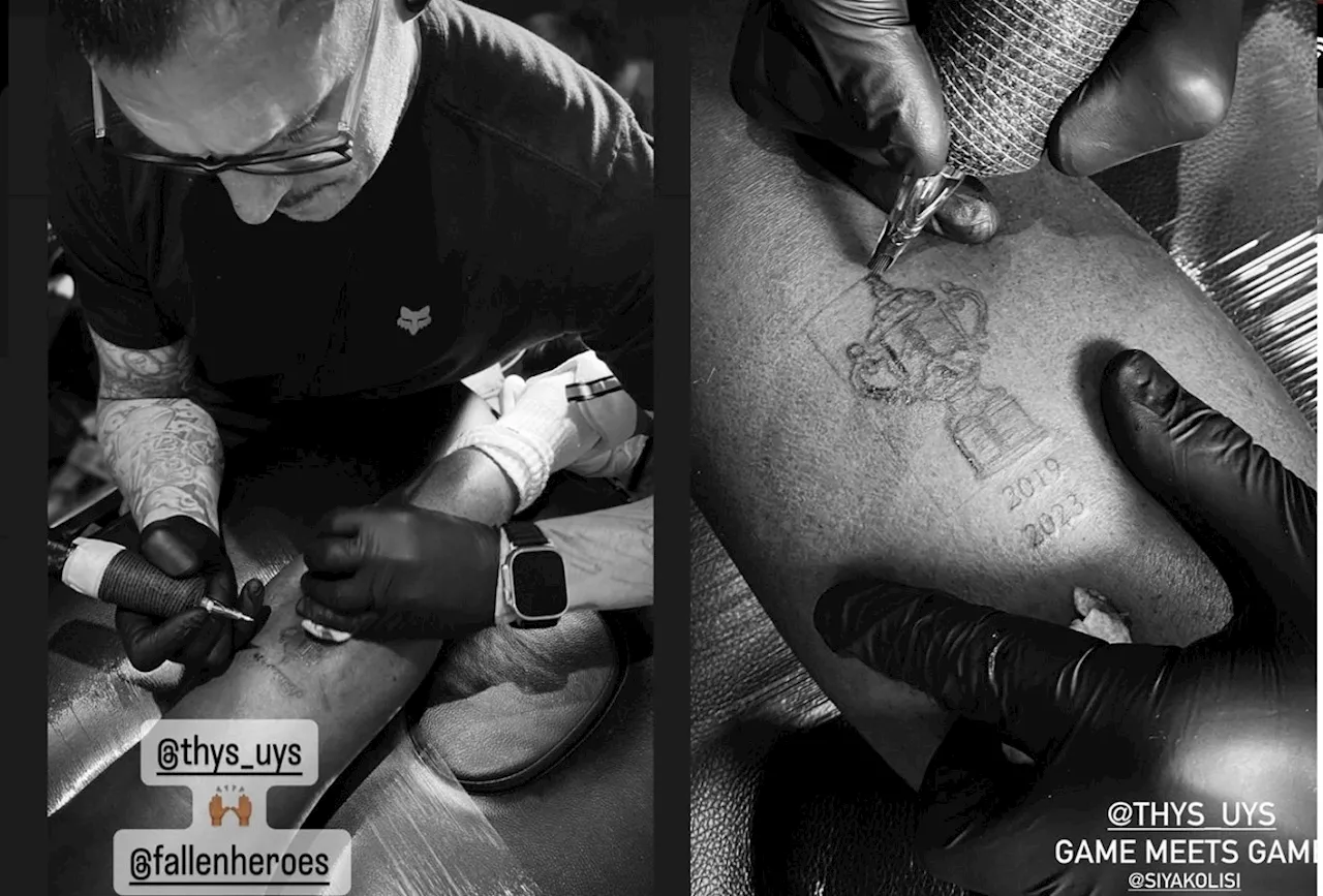 – Siya Kolisi and RG celebrate RWC win with tattoos