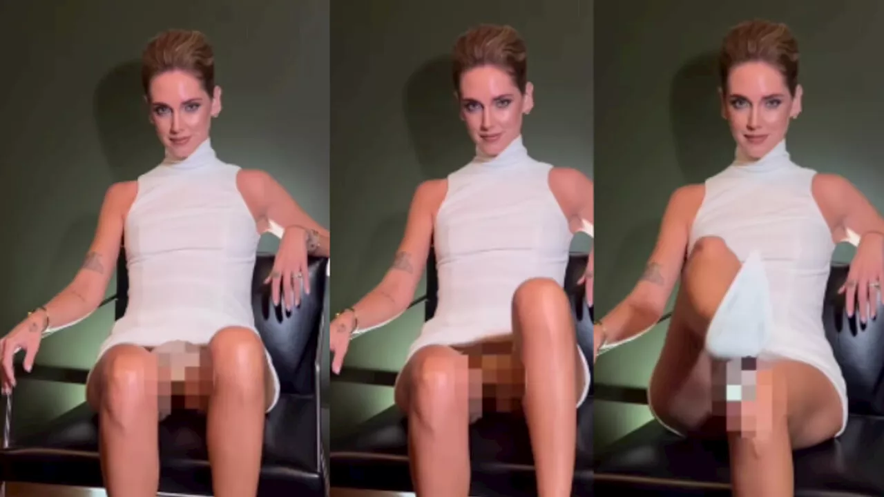 Chiara Ferragni come Sharon Stone in Basic Instinct: il video della famosa scena dell'interrogatorio