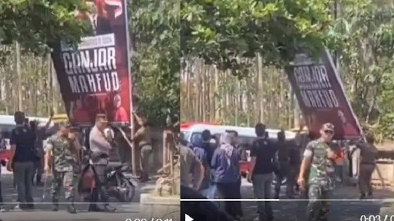 Baliho Ganjar-Mahfud di Bali Dicopot, PDIP: Banteng Jangan Diganggu, Kalau Dia Bangun Brutal