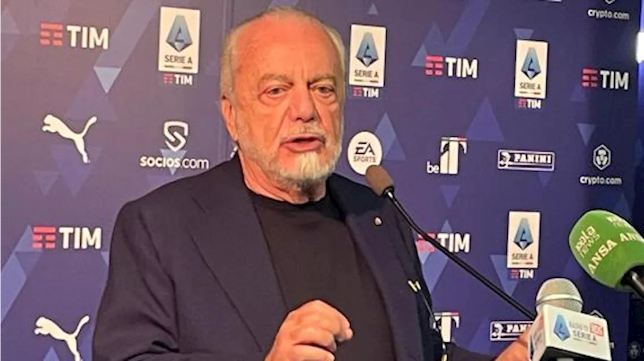 De Laurentiis non 'molla' il suo Napoli: il presidente anche oggi a Castel Volturno